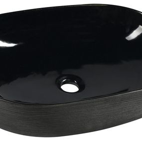 Priori PI031 keramické umývadlo na dosku 60x40 cm, čierne
