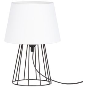 Spot-Light 7662104 - Stolná lampa MANGOO 1xE27/40W/230V biela/čierna