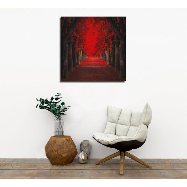 Nástenný obraz na plátne Red Trees, 45 × 45 cm