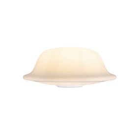 UMAGE Butler stolová lampa sklo, podstavec oceľ, Obývacia izba / jedáleň, oceľ, sklo, E27, 15W, K: 54.9cm