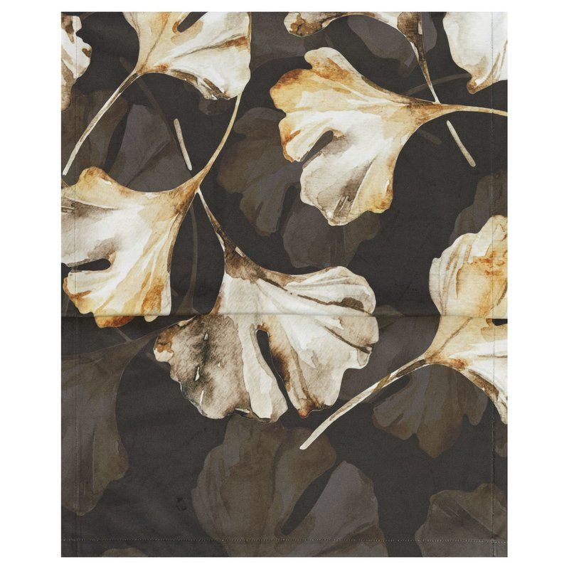 Moderný obrus Magma Heimtex Flores ginkgo dunkel 40x145 cm