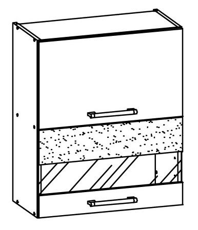 Horná kuchynská skrinka Modena MD8 G60W