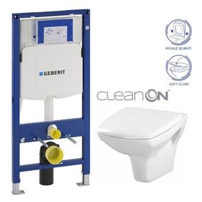 GEBERIT Duofix bez tlačidla + WC CERSANIT CLEANON CARINA + SEDADLO 111.300.00.5 CA2