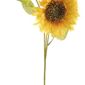 Umelý kvet Slnečnica 60 cm, žltá, 3 kvety