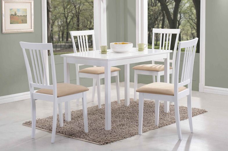 FORD jedálenský stôl 80x60 cm, biely