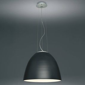 Artemide Nur 1618 LED závesné svietidlo, antracit, Obývacia izba / jedáleň, hliník, methacrylát, sklo, 75W, K: 70cm