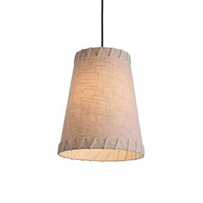 Viokef Závesná lampa Timor, textil, béžová, Obývacia izba / jedáleň, látka, oceľ, E27, 60W