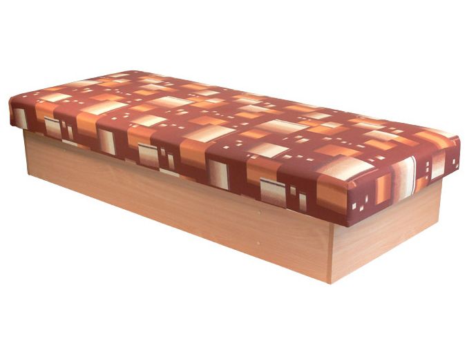 Jednolôžková posteľ (váľanda) 80 cm Edo 12 (s pružinovým matracom)