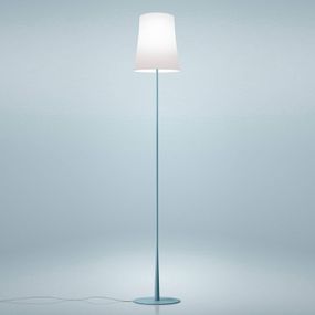 Foscarini Birdie Easy stojaca lampa svetlomodrá, Obývacia izba / jedáleň, polykarbonát, lakovaný hliník, E27, 57W, K: 150cm
