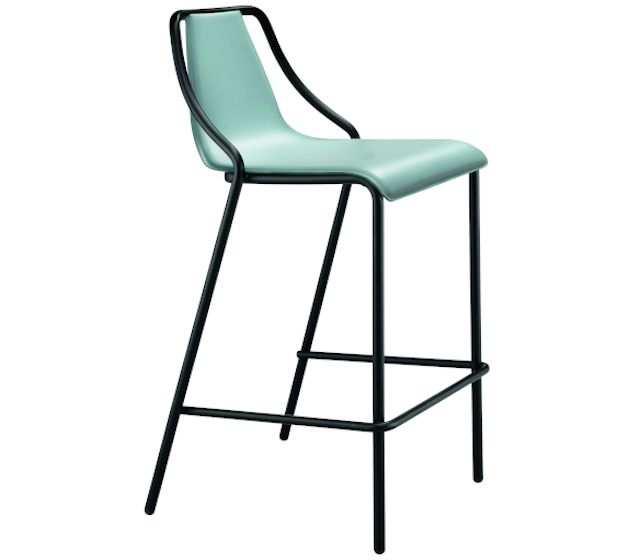 MIDJ - Barová stolička OLA kožené čalúnenie
