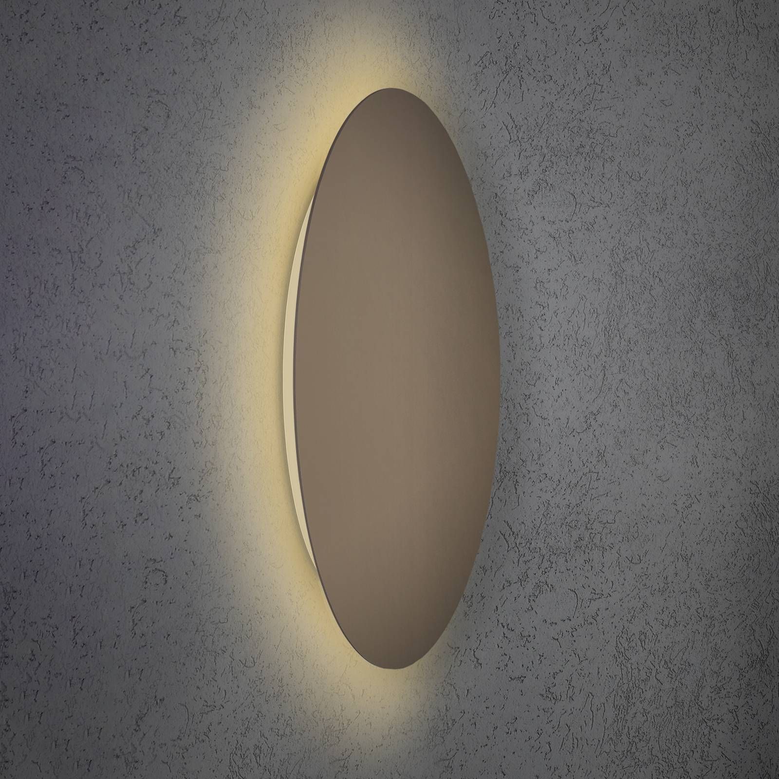 Escale Blade nástenné LED svetlo bronzová Ø 59 cm, Obývacia izba / jedáleň, hliník, 28W