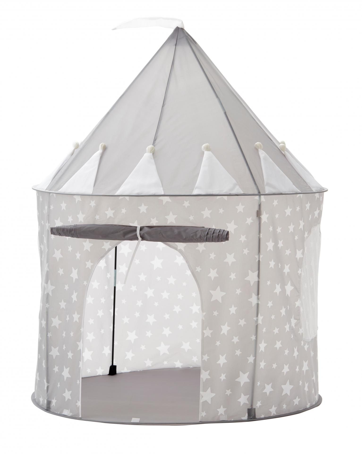 Kids Concept Detský stan Grey Star Castle 130 cm