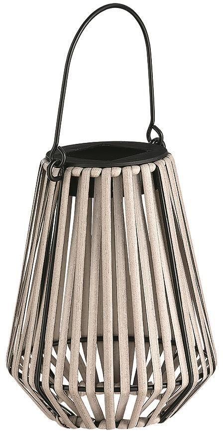 Lampa Strend Pro Garden, solárna, LED, závesná, ratan, 12x12x24 cm