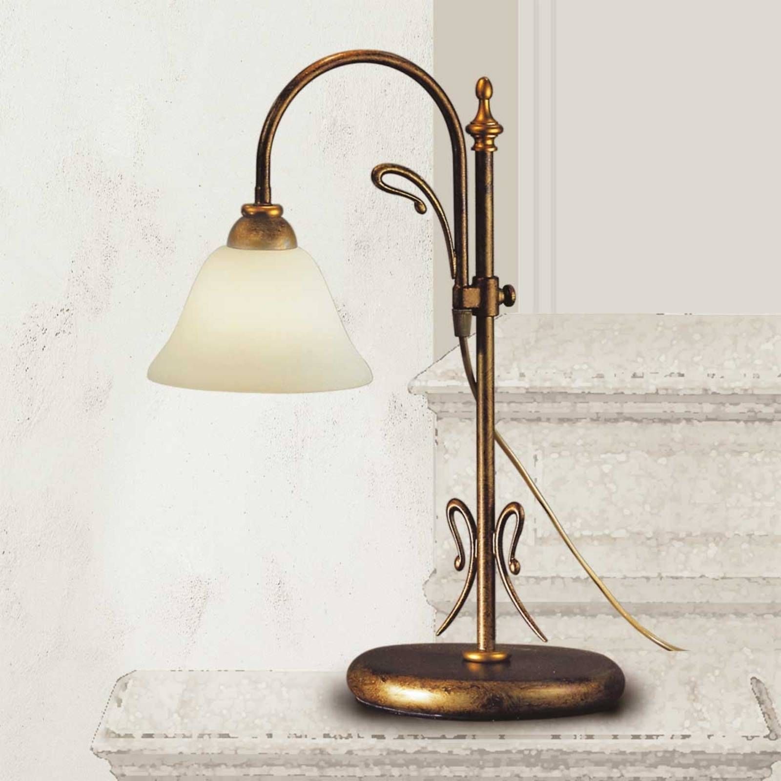 Lam Stolná lampa Antonio, 60 cm vysoká, Obývacia izba / jedáleň, kov, sklo, E14, 40W, K: 60cm