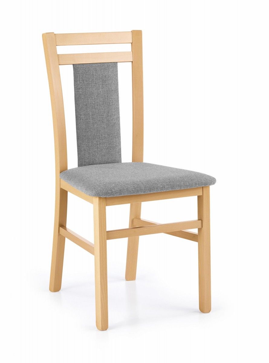 Jedálenská stolička Norbert dub medový/sivá