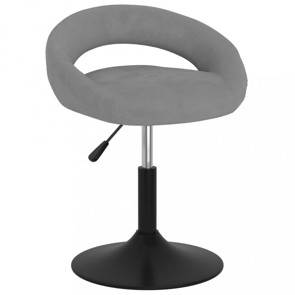 Barová stolička zamat / kov Dekorhome Svetlosivá