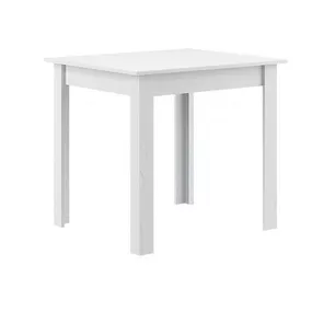 VerDesign, VALENT jedálenský stôl 80x80-biele drevo LTD