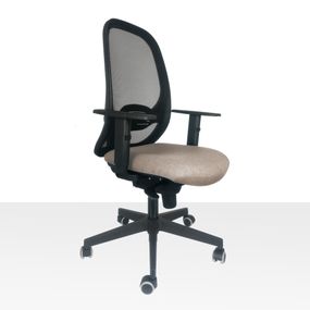 MANDY kancelárska stolička Synchro béžová s podrúčkami BOM14