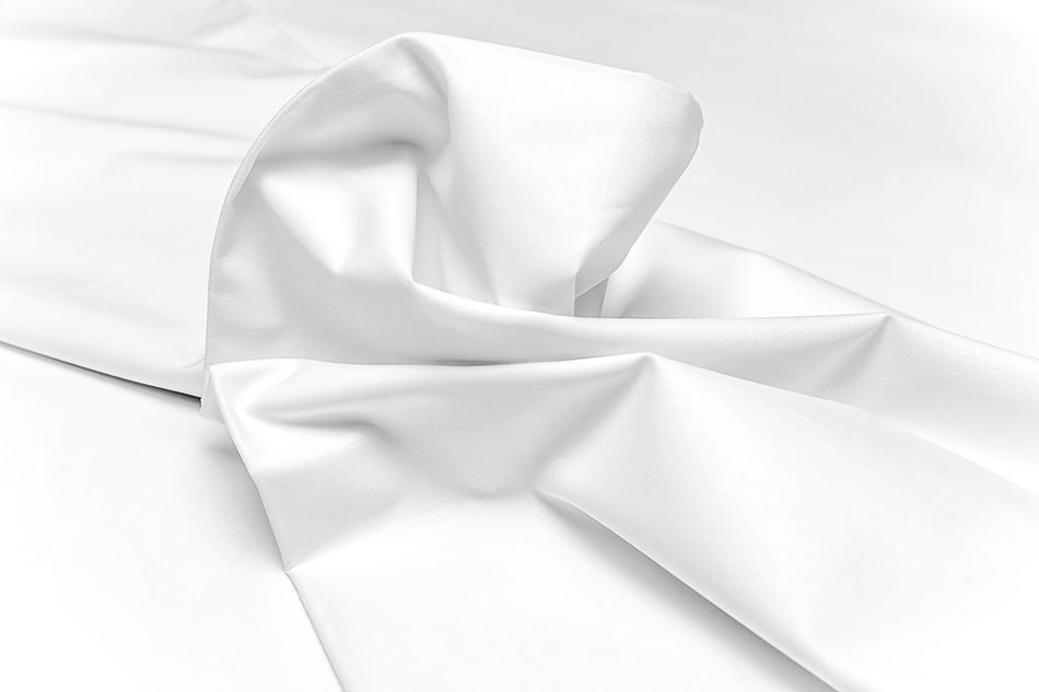 Látka 100% Bavlna biela, š. 145 cm Made in Italy