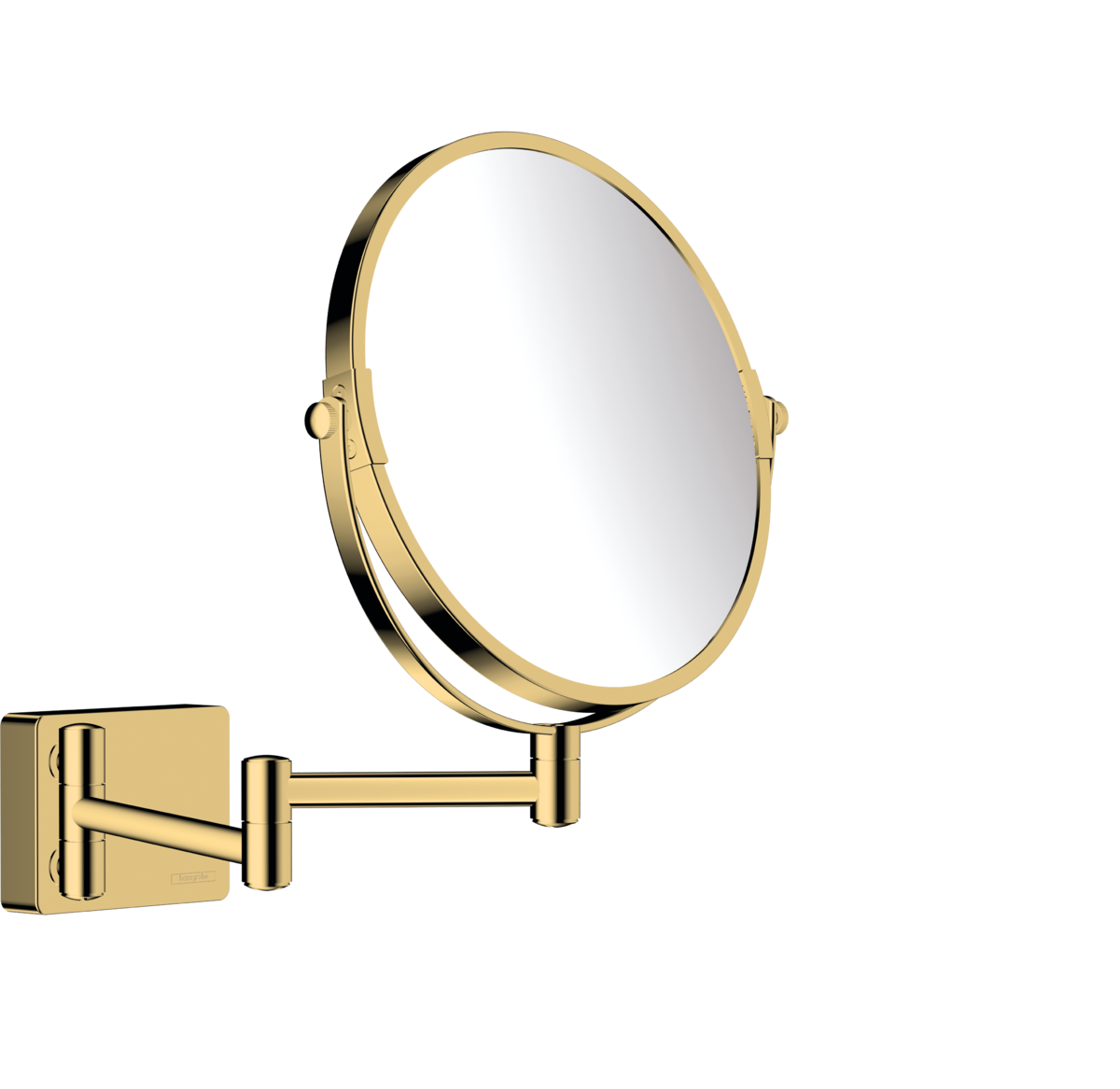 Hansgrohe AddStoris - Kozmetické zrkadlo Ø 188 mm, leštený vzhľad zlata 41791990