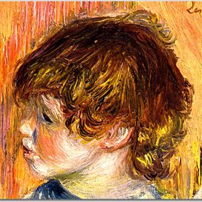 Obraz reprodukcia Renoir - Head of a Young Girl Obraz zs17635