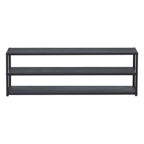 Čierny kovový TV stolík 120x40 cm Teun – WOOOD