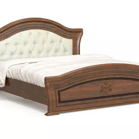 Rustikálna manželská posteľ s roštom Molis BC-160 160x200 cm - čerešňa portofino