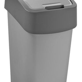 Kôš Curver® PACIFIC FLIP BIN 9L, 23,5x18,9x35 cm, antracit/šedý, na odpad