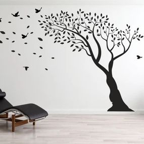 DomTextilu Nálepka na stenu do interiéru s motívom stromu 180 x 180 cm