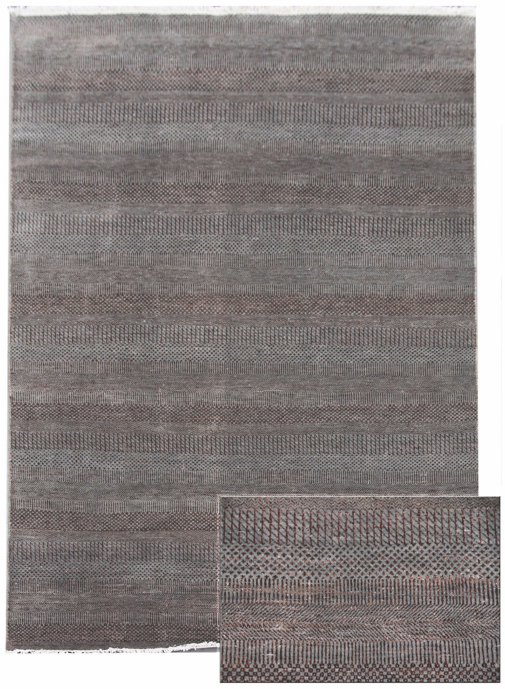 Diamond Carpets koberce Ručne viazaný kusový koberec Diamond DC-MCN Light grey / brown - 180x275 cm