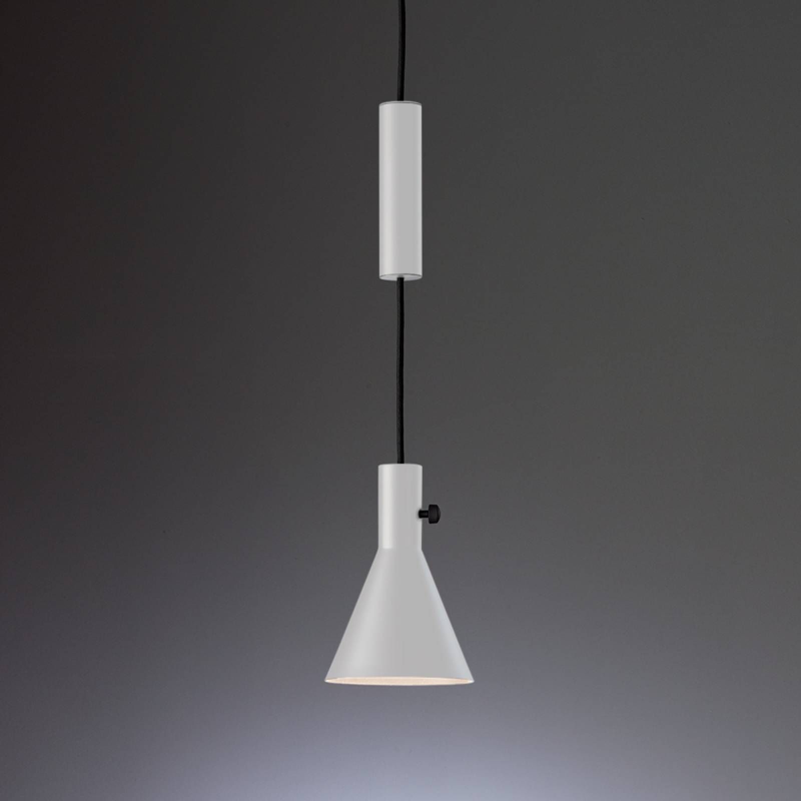 TECNOLUMEN Eleu - LED závesné svietidlo biele, Obývacia izba / jedáleň, Kov, 12.2W, K: 23cm