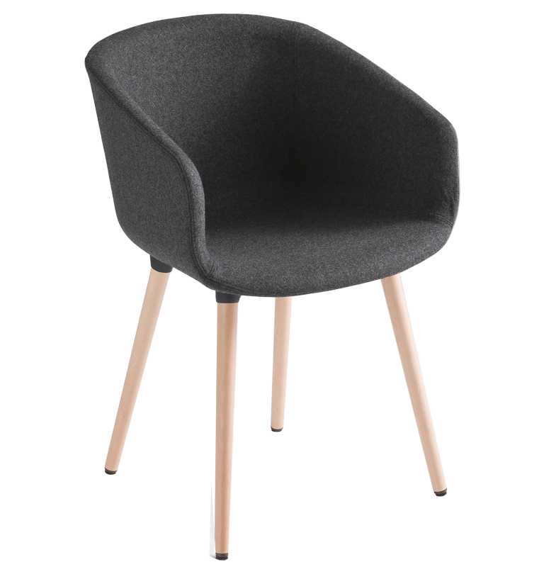 GABER - Stolička BASKET CHAIR BL, čalúnená