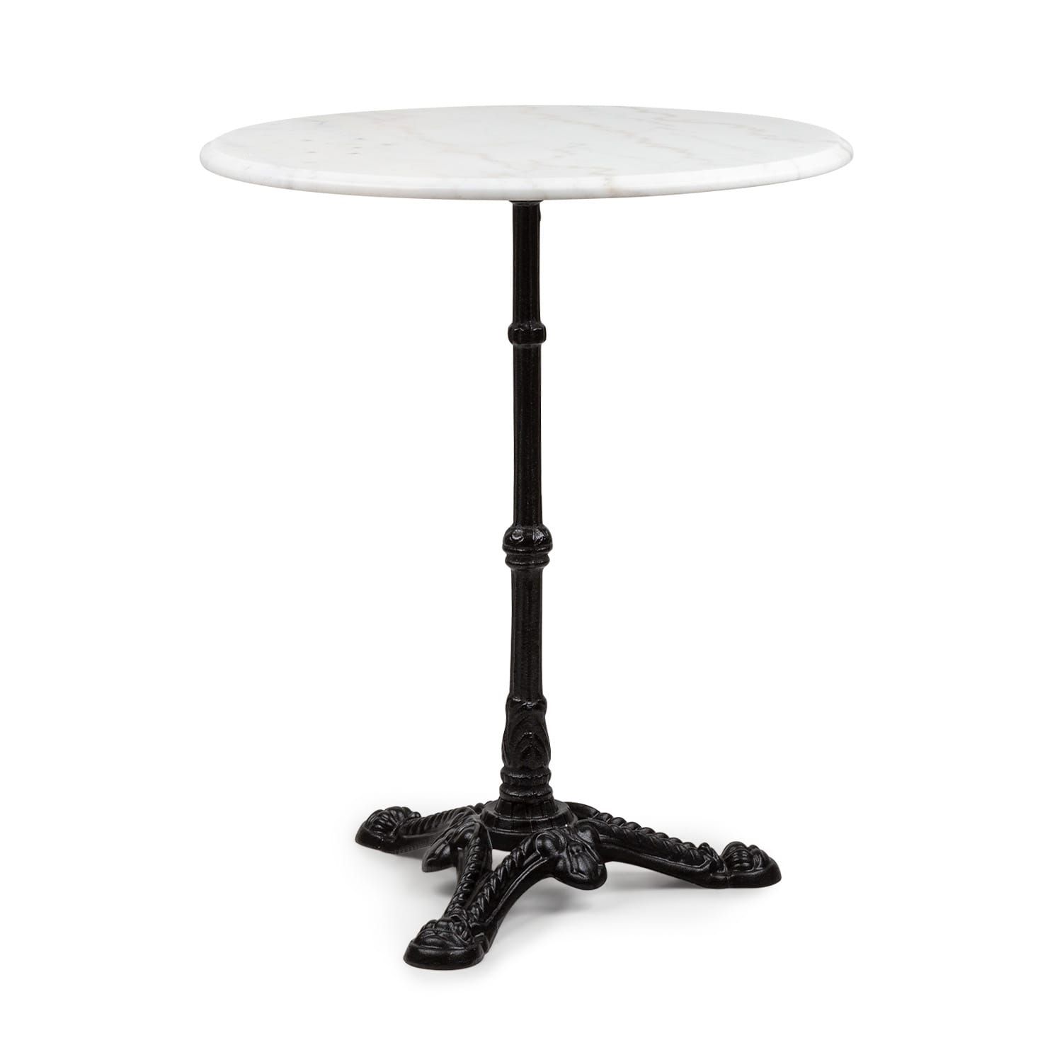 Blumfeldt Patras, bistro stôl, mramorová doska, Ø60cm, liatinová noha