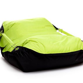 OMNIPULS Sedací vak Omni Bag Duo s popruhmi Fluorescent Yellow-Black 191x141