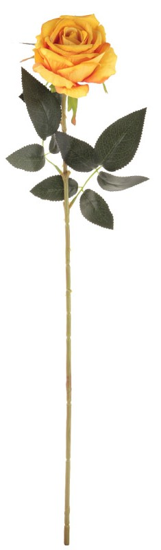 Umelý  kvet Ruža 76 cm, žltá