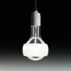 Ingo Maurer Johnny B. Bald závesná lampa, Obývacia izba / jedáleň, plast (PTFE), E27, 8W, K: 20cm