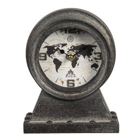 Vintage stolové hodiny The World - 15 * 8 * 19 cm / 1 * AA