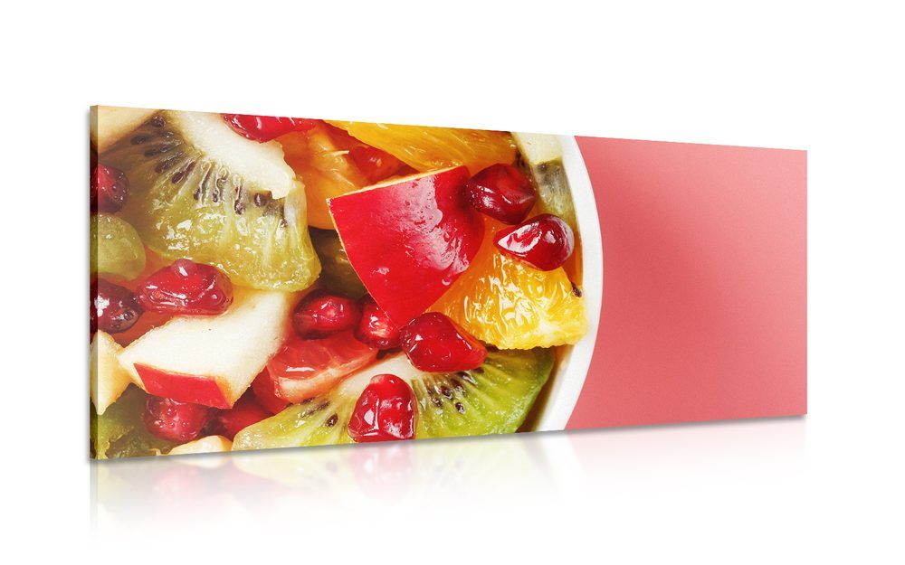 Obraz letný ovocný šalát - 120x60