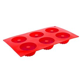 BANQUET  Forma na 6 báboviček silikonová CULINARIA Red 29,5 x 17,5 x 3,5 cm