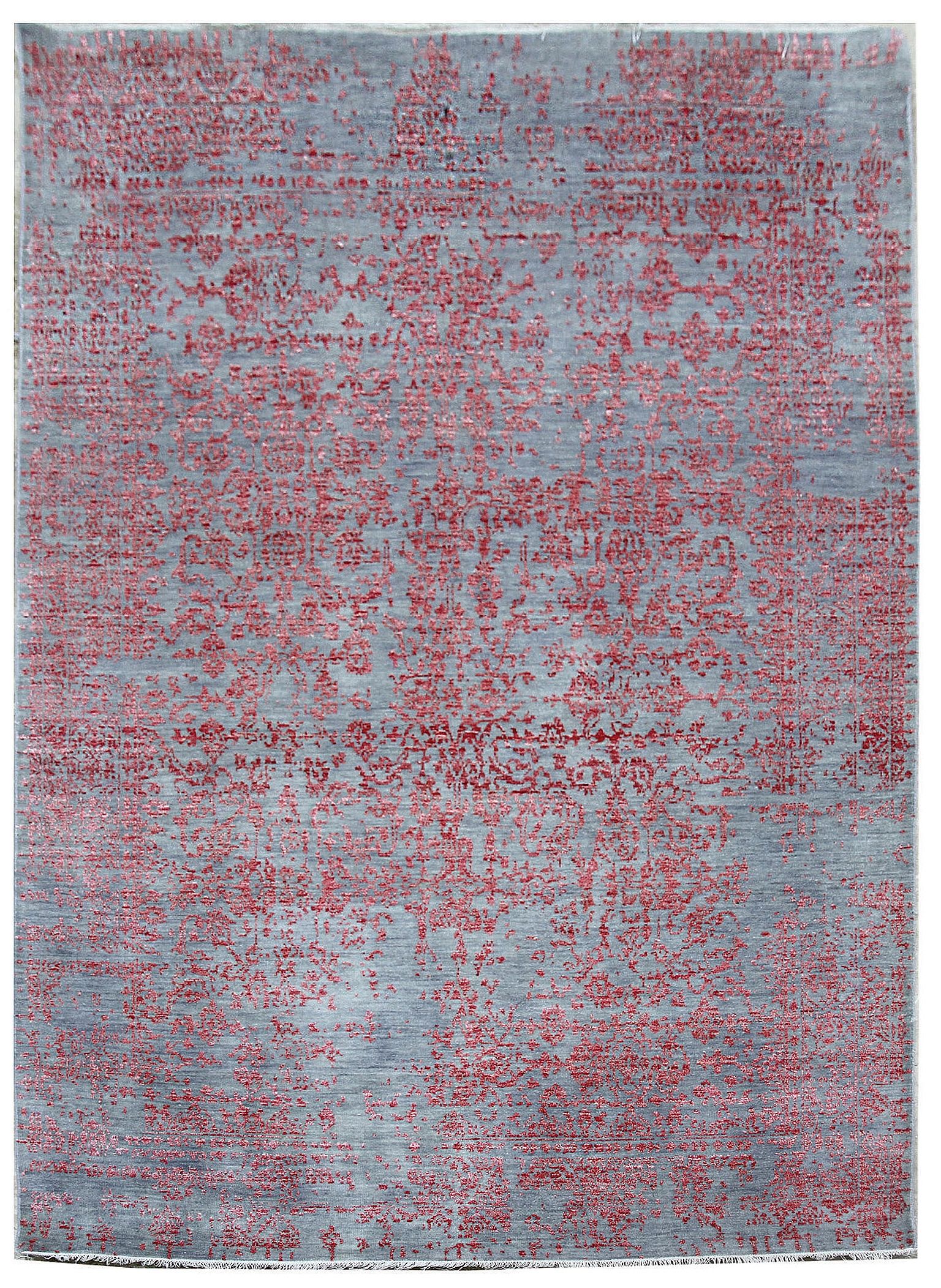 Diamond Carpets koberce Ručne viazaný kusový koberec Diamond DC-JK 1 silver / pink - 365x550 cm