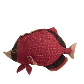 Červený vankúš Fish Dory - 62*15*33cm