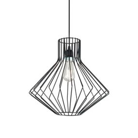 Závěsné svítidlo Ideal Lux Ampolla-4 SP1 nero 167497 černé 39,5cm