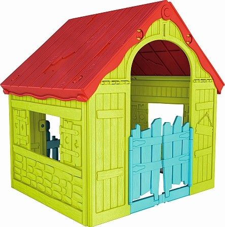 Keter Zahradní domek Keter WONDERFOLD PLAYHOUSE červený / zelený / modrý KT-610070