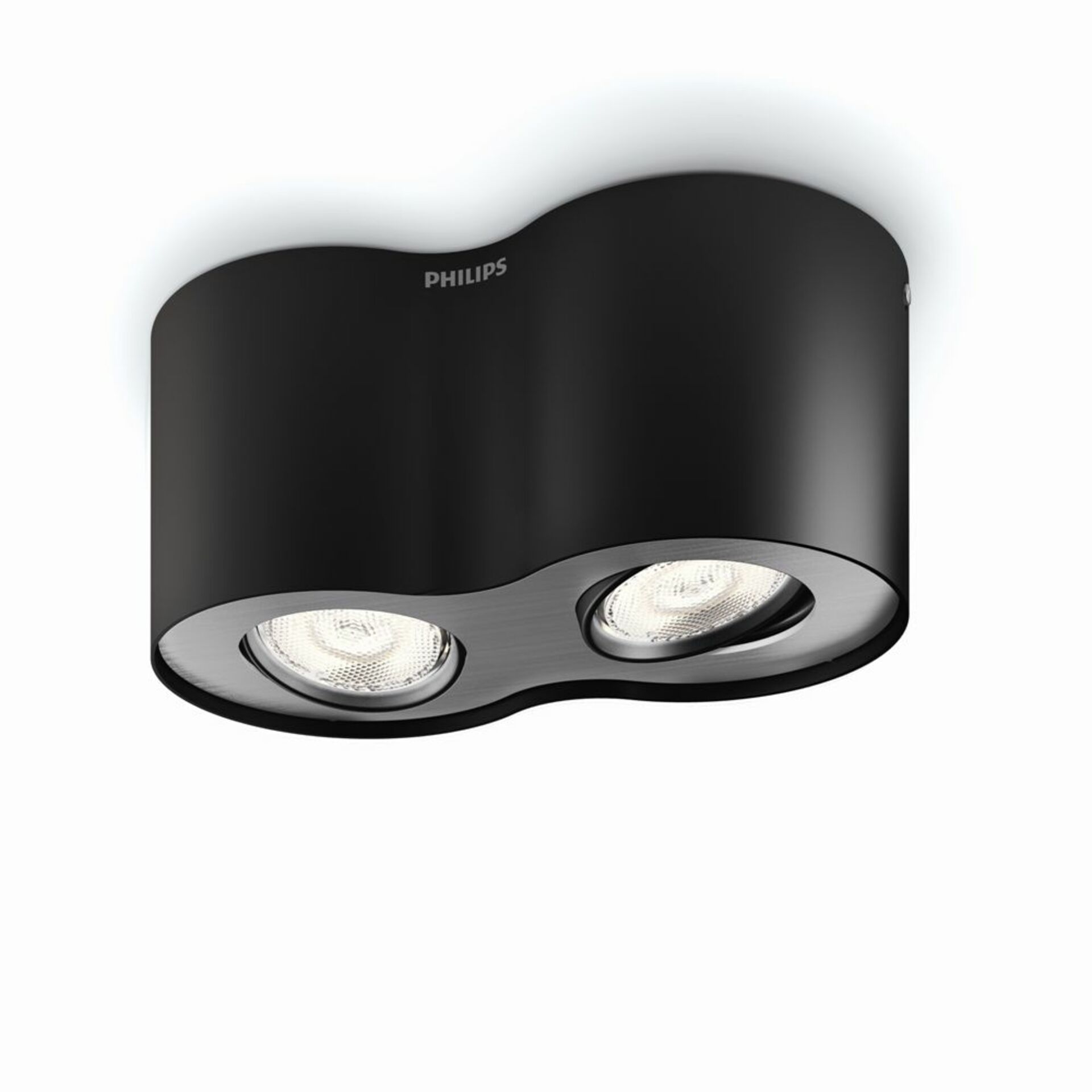 Philips NOV 2015 Phase SVÍTIDLO BODOVÉ ČERNÁ LED 2x4.5W SELV 53302/30/16