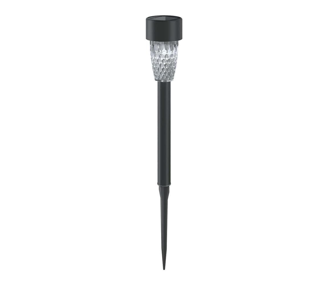 Aigostar - LED Solárna lampa LED/0,006W/1,2V 29,7 cm čierna 6500K IP44