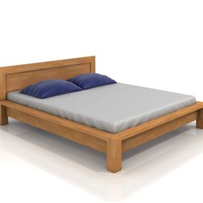 Manželská posteľ 160 cm Naturlig Fjaerland (buk) (s roštom)