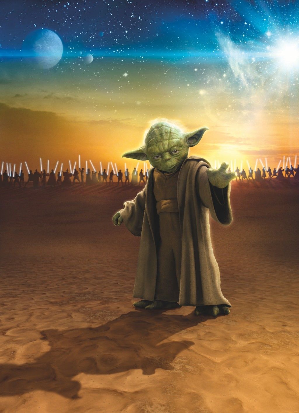 KOMR 244-4 Obrazová fototapety Komar Star Wars Master Yoda, veľkosť 184x254 cm