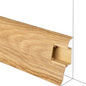 Podlahová lišta DOLLKEN W275 Dub Vínový - dĺžka 250 cm Spojka 