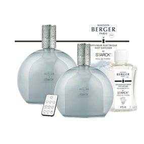 Maison Berger Paris Sada elektrický difuzér Starck, sivý + náplň Peau de Pierre, 475 ml 7019