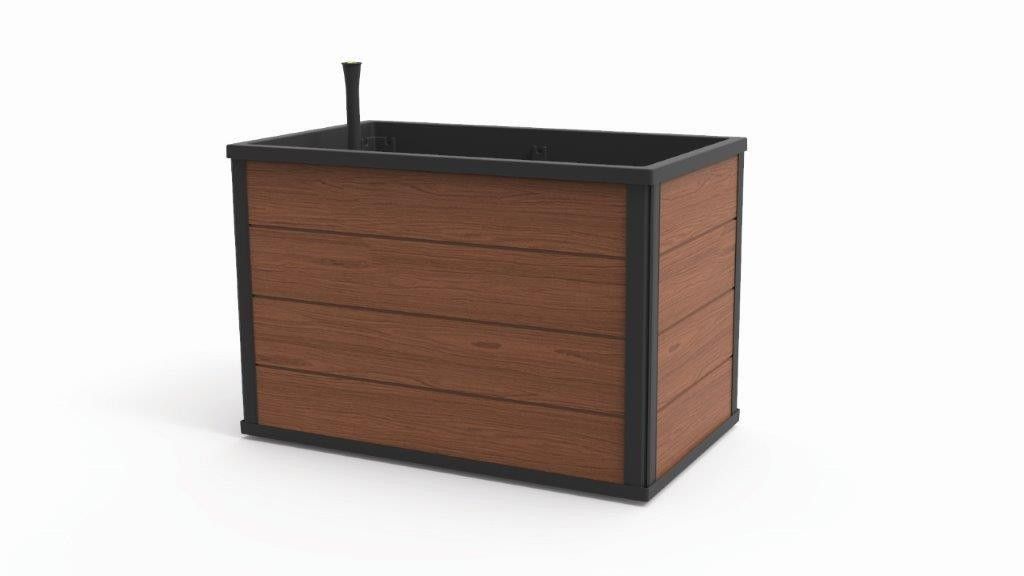 Keter Květináč Keter Maple Mobile Urban Garden Bed 88L hnědý KT-610329